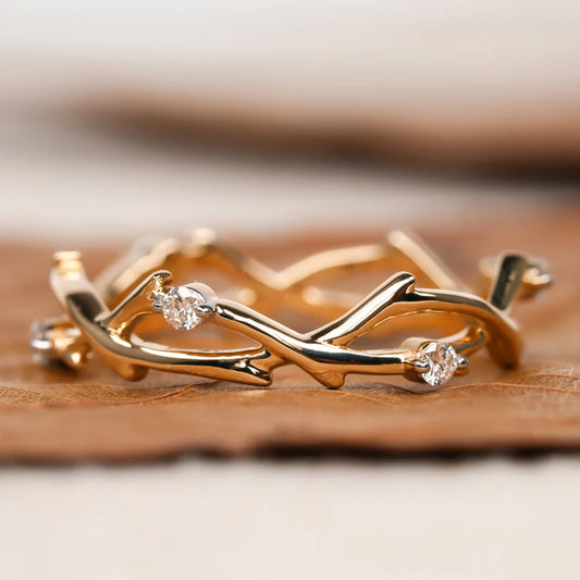 Deco Branch Natural Rings