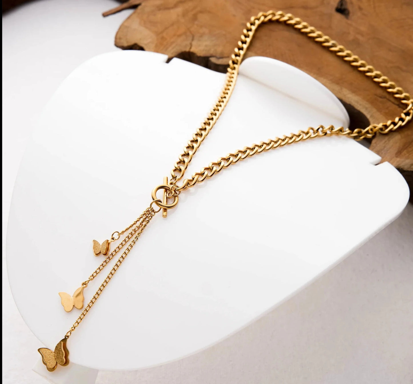 Butterfly Gold Plated Necklace